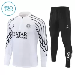 Paris Saint-Germain Kvart-Zip Trenings Collegegenser Barn 2025-26 Hvit Paris Saint-Germain Kvart-Zip Trenings Collegegenser Barn 2025-26 Hvit