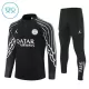 Paris Saint-Germain Kvart-Zip Trenings Collegegenser Barn 2025-26 Svart