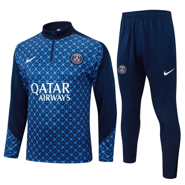 Paris Saint-Germain Kvart-Zip Trenings Collegegenser Herre 2025-26 Blå