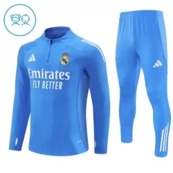 Real Madrid Kvart-Zip Trenings Collegegenser Barn 2025-26 Blå Real Madrid Kvart-Zip Trenings Collegegenser Barn 2025-26 Blå
