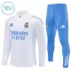 Real Madrid Kvart-Zip Trenings Collegegenser Barn 2025-26 Hvit