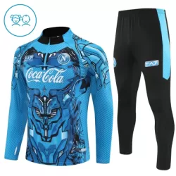 SSC Napoli Kvart-Zip Trenings Collegegenser Barn 2025-26 Blå SSC Napoli Kvart-Zip Trenings Collegegenser Barn 2025-26 Blå