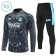 SSC Napoli Kvart-Zip Trenings Collegegenser Barn 2025-26 Svart