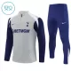 Tottenham Hotspur Kvart-Zip Trenings Collegegenser Barn 2025-26 Grå