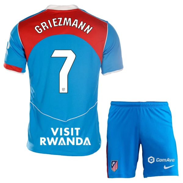 Atlético Madrid Griezmann 7 Tredjedrakt Barn 2025-26 - med Bukse