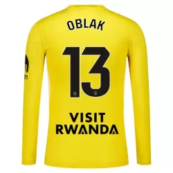 Atlético Madrid Oblak 13 Keeper Drakt Herre 2025-26 Langermet Gul Atlético Madrid Oblak 13 Keeper Drakt Herre 2025-26 Langermet Gul