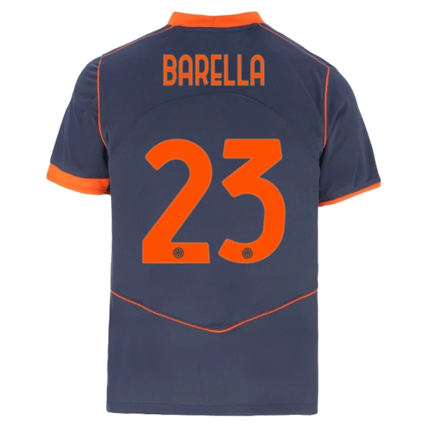 Inter Milan Barella 23 Tredjedrakt Barn 2025-26 - med Bukse
