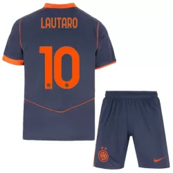 Inter Milan Lautaro Martinez 10 Tredjedrakt Barn 2025-26 - med Bukse Inter Milan Lautaro Martinez 10 Tredjedrakt Barn 2025-26 - med Bukse