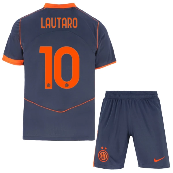 Inter Milan Lautaro Martinez 10 Tredjedrakt Barn 2025-26 - med Bukse