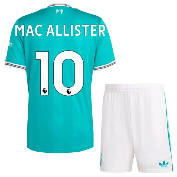 Liverpool Mac Allister 10 Tredjedrakt Barn 2025-26 - med Bukse
