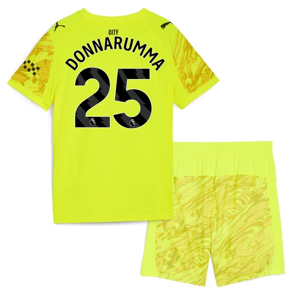 Manchester City Gianluigi Donnarumma 25 Keeper Drakt Barn 2025-26 Gul