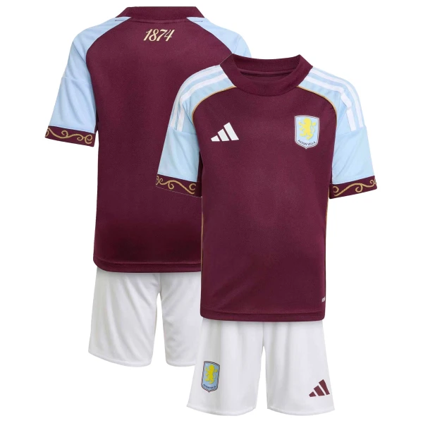 Aston Villa Hjemmedrakt Barn 2025-26 - med Bukse