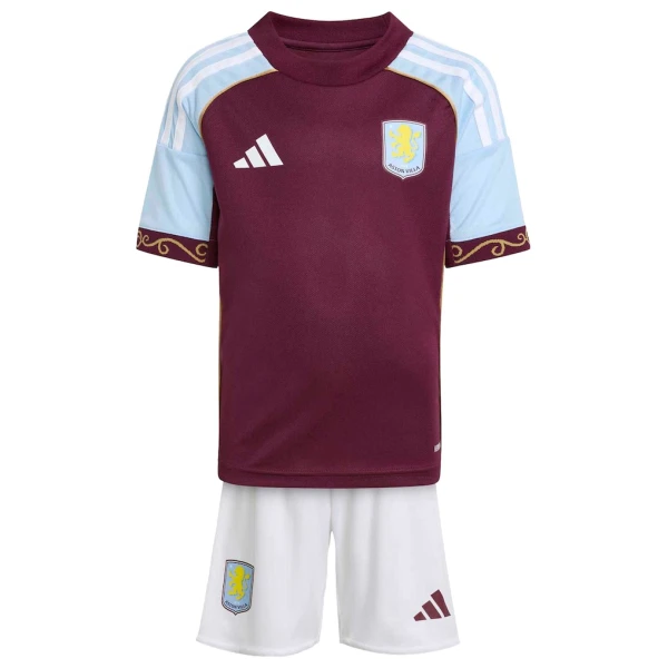 Aston Villa Hjemmedrakt Barn 2025-26 - med Bukse