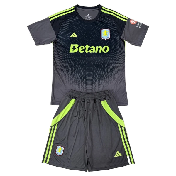 Aston Villa Keeper Drakt Barn 2025-26 Svart