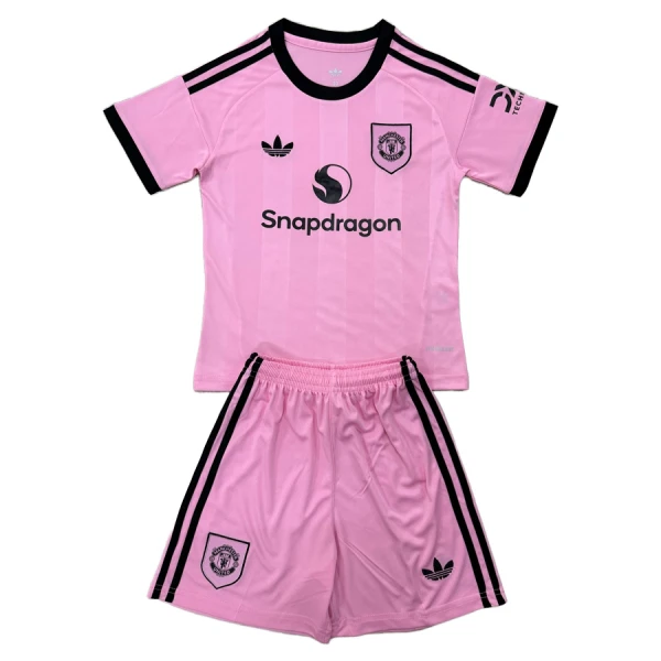 Manchester United Keeper Drakt Barn 2025-26 Rosa