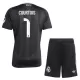 Real Madrid Courtois 1 Keeper Drakt Barn 2025-26 Svart