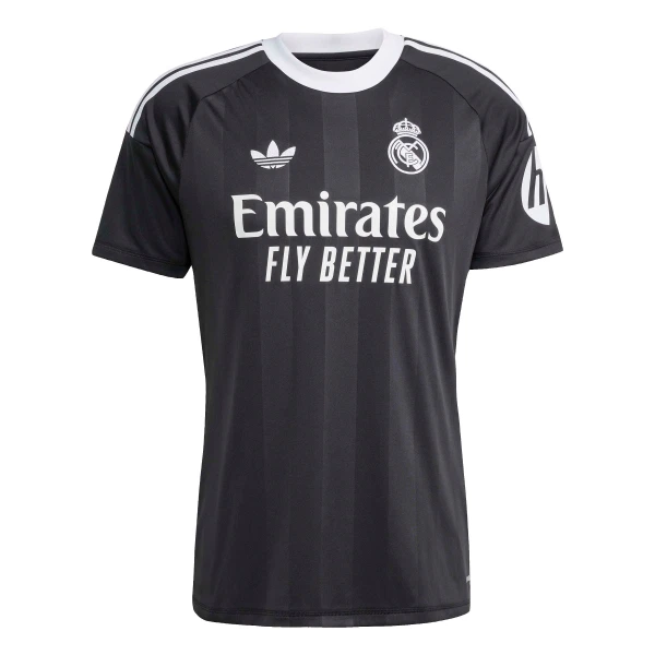 Real Madrid Courtois 1 Keeper Drakt Barn 2025-26 Svart