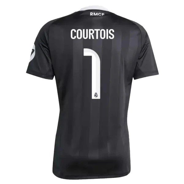 Real Madrid Courtois 1 Keeper Drakt Barn 2025-26 Svart