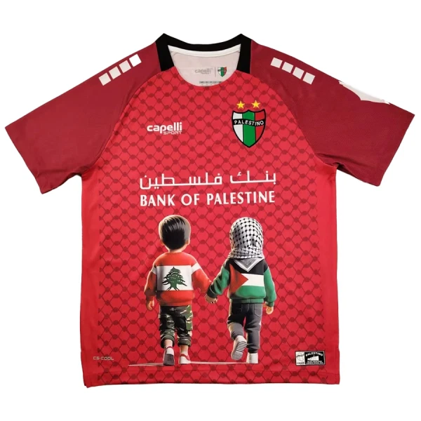 Club Deportivo Palestino Drakt Herre 2025 Spesiell Rød Club Deportivo Palestino Drakt Herre 2025 Spesiell Rød