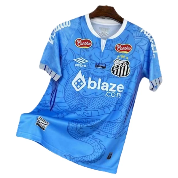 Santos FC Drakt Herre 2025-26 Dragon Blå Santos FC Drakt Herre 2025-26 Dragon Blå