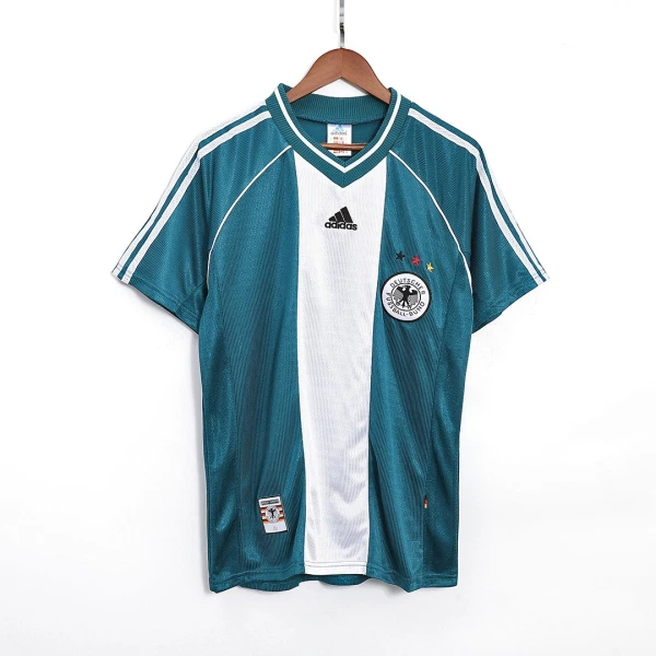 Tyskland Bortedrakt Herre Retro 1998 Tyskland Bortedrakt Herre Retro 1998
