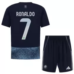 Al Nassr Ronaldo 7 Bortedrakt Barn 2025-26 - med Bukse Al Nassr Ronaldo 7 Bortedrakt Barn 2025-26 - med Bukse