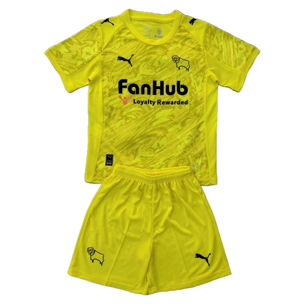 Derby County Keeper Drakt Barn 2025-26 Gul Derby County Keeper Drakt Barn 2025-26 Gul