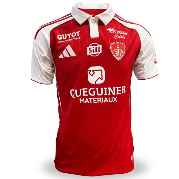 Stade Brestois Hjemmedrakt Herre 2025-26 Stade Brestois Hjemmedrakt Herre 2025-26