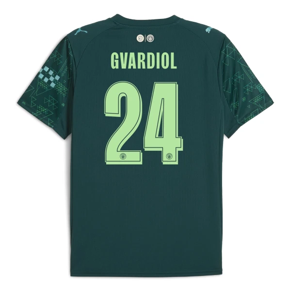 Manchester City Gvardiol 24 Fjerdedrakt Herre 2025-26 EA Sport Manchester City Gvardiol 24 Fjerdedrakt Herre 2025-26 EA Sport