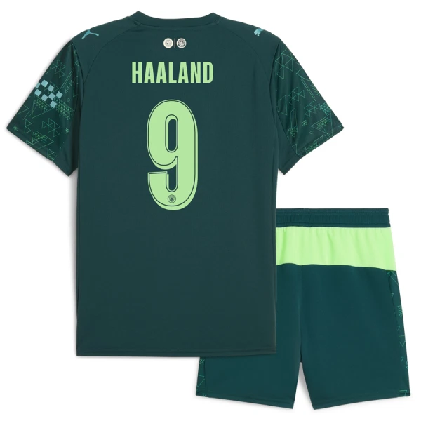 Manchester City Haaland 9 Fjerdedrakt Barn 2025-26 EA Sport - med Bukse Manchester City Haaland 9 Fjerdedrakt Barn 2025-26 EA Sport - med Bukse
