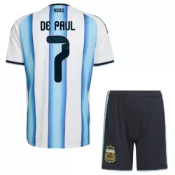 Argentina De Paul 7 Hjemmedrakt Barn VM 2026 - med Bukse