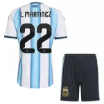 Argentina Lautaro Martinez 22 Hjemmedrakt Barn VM 2026 - med Bukse