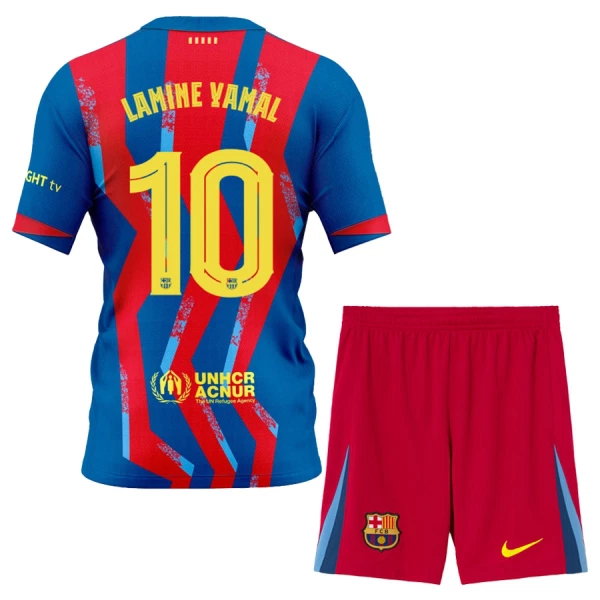 FC Barcelona Lamine Yamal 10 Fjerdedrakt Barn 2025-26 - med Bukse