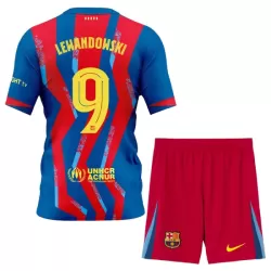 FC Barcelona Lewandowski 9 Fjerdedrakt Barn 2025-26 - med Bukse