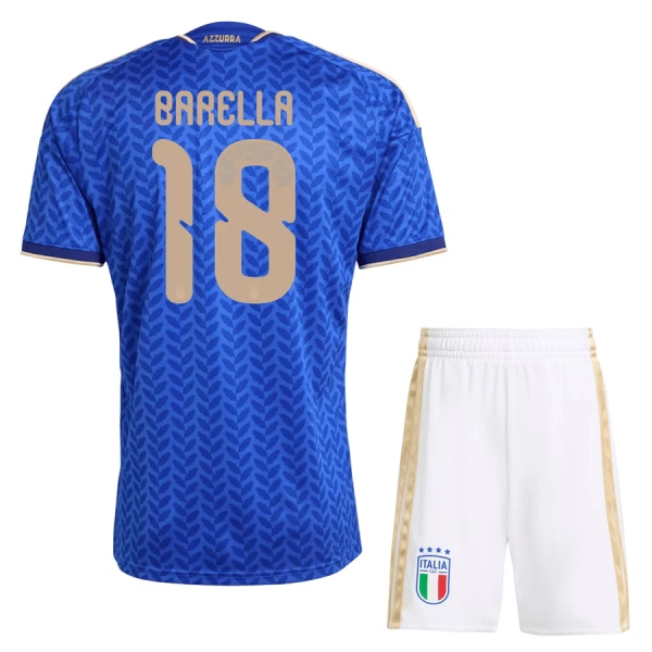 Italia Barella 18 Hjemmedrakt Barn VM 2026 - med Bukse