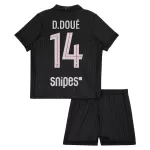 Paris Saint-Germain D. Doue 14 Fjerdedrakt Barn 2025-26 Jordan - med Bukse