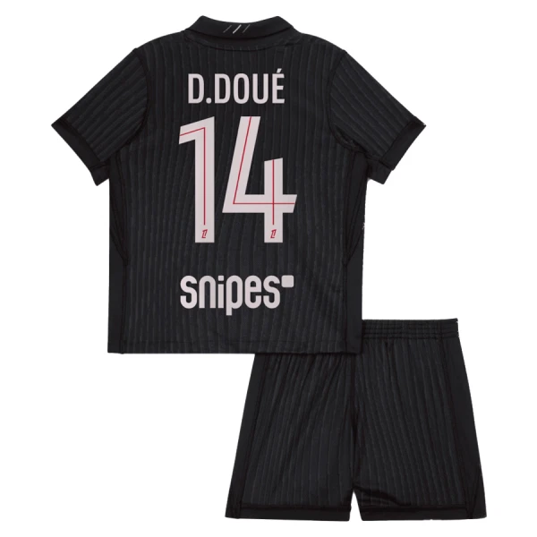Paris Saint-Germain D. Doue 14 Fjerdedrakt Barn 2025-26 Jordan - med Bukse