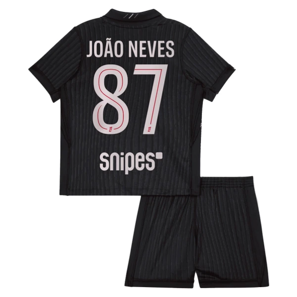 Paris Saint-Germain Joao Neves 87 Fjerdedrakt Barn 2025-26 Jordan - med Bukse