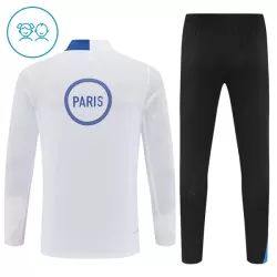Paris Saint-Germain Kvart-Zip Trenings Collegegenser Barn 2025-26 Hvit