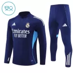 Real Madrid Kvart-Zip Trenings Collegegenser Barn 2025-26 Navy
