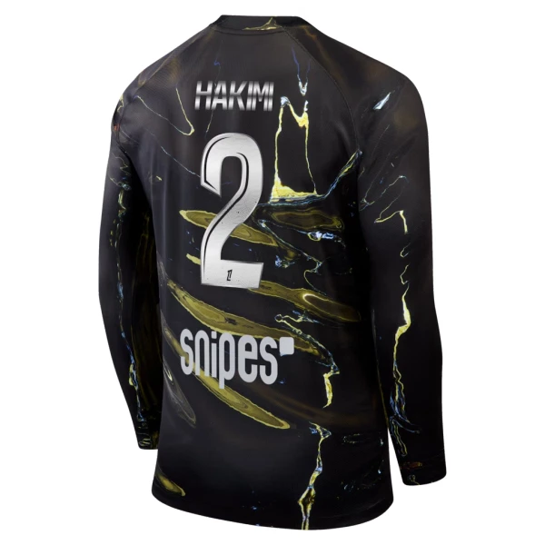 Paris Saint-Germain Hakimi 2 Night Drakt Herre 2025-26 Langermet