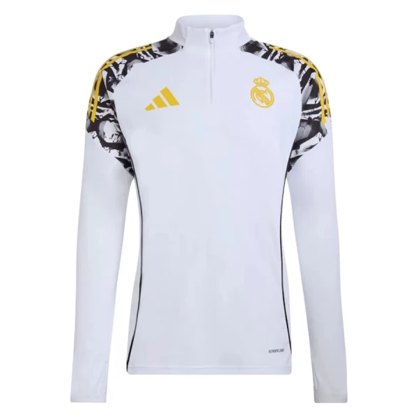 Real Madrid Kvart-Zip Trenings Collegegenser Herre 2026-27 Hvit