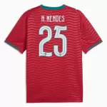 Portugal Nuno Mendes 25 Hjemmedrakt Herre VM 2026