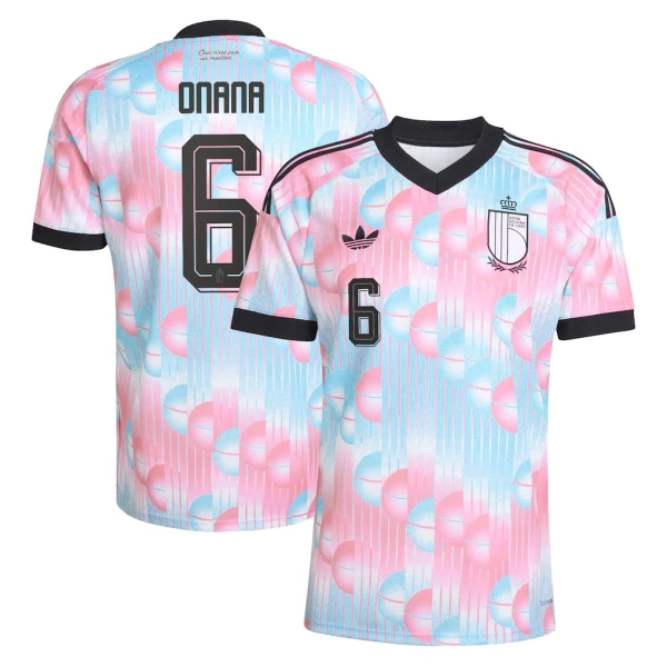 Belgia Onana 6 Bortedrakt Herre VM 2026