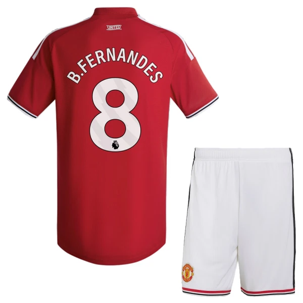 Manchester United Bruno Fernandes 8 Hjemmedrakt Barn 2026-27 - med Bukse Manchester United Bruno Fernandes 8 Hjemmedrakt Barn 2026-27 - med Bukse