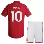 Manchester United Cunha 10 Hjemmedrakt Barn 2026-27 - med Bukse
