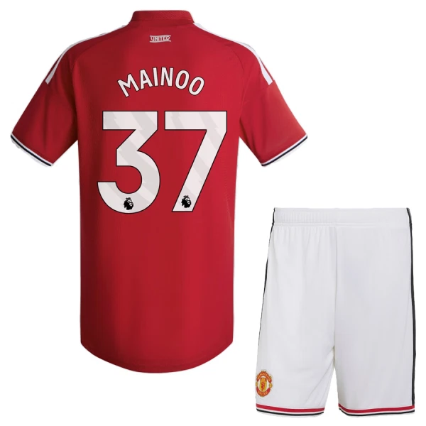 Manchester United Mainoo 37 Hjemmedrakt Barn 2026-27 - med Bukse Manchester United Mainoo 37 Hjemmedrakt Barn 2026-27 - med Bukse