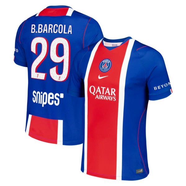Paris Saint-Germain Bradley Barcola 29 Hjemmedrakt Herre 2026-27 Paris Saint-Germain Bradley Barcola 29 Hjemmedrakt Herre 2026-27