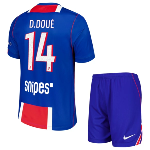 Paris Saint-Germain Desire Doue 14 Hjemmedrakt Barn 2026-27 - med Bukse Paris Saint-Germain Desire Doue 14 Hjemmedrakt Barn 2026-27 - med Bukse
