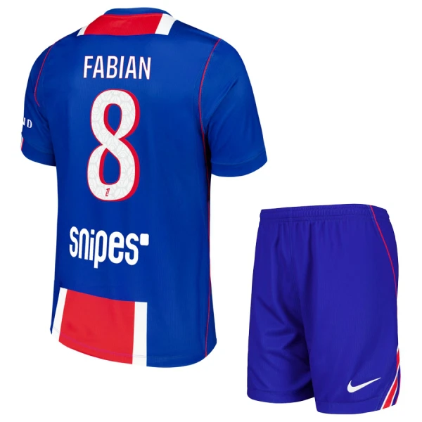 Paris Saint-Germain Fabian 8 Hjemmedrakt Barn 2026-27 - med Bukse